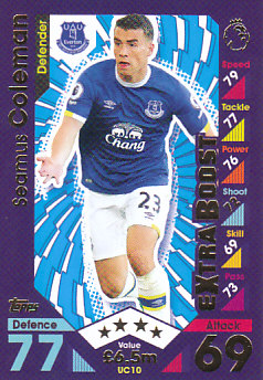 Seamus Coleman Everton 2016/17 Topps Match Attax Extra Update Card #UC10